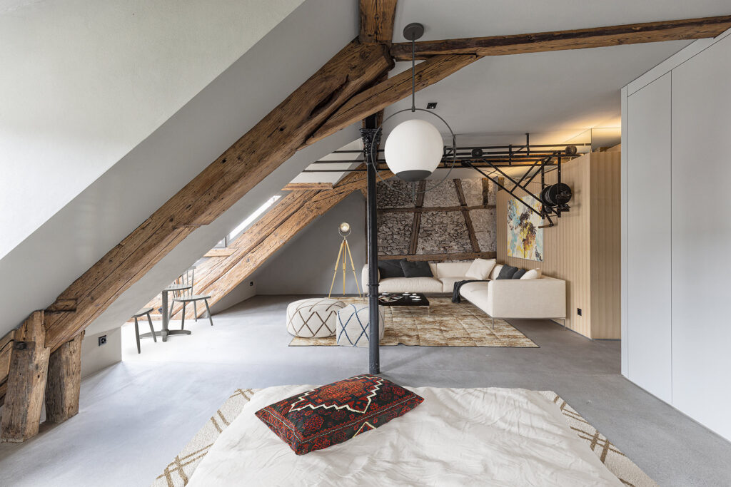 Loft möbliert Architekturfotografie