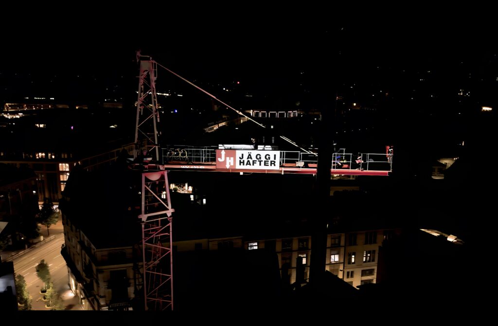 Videoreportage Kranaufbau Jaeggi-Hafter Zuerich